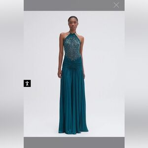 PatBo HAND-BEADED TULLE AND JERSEY GOWN (RUNWAY) NEW ARRIVAL